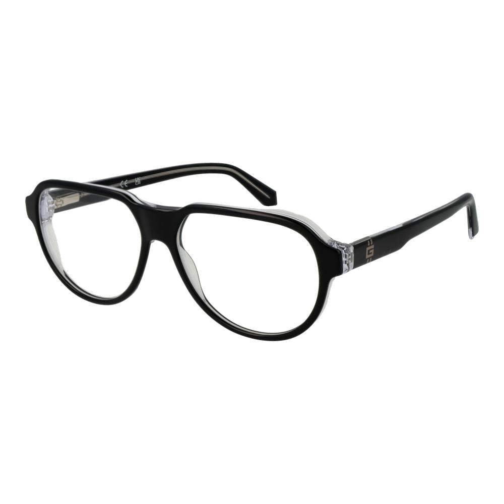 Guess Men’s Optical Glasses – Black Aviator Frame, 56mm