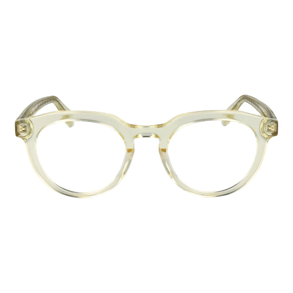 Guess Men’s Optical Glasses – Yellow Round Frame, 49mm