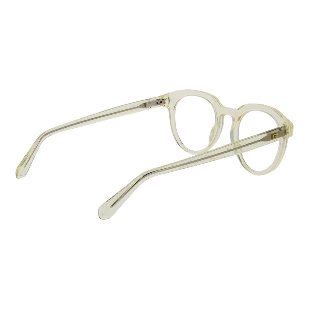 Guess Men’s Optical Glasses – Yellow Round Frame, 49mm