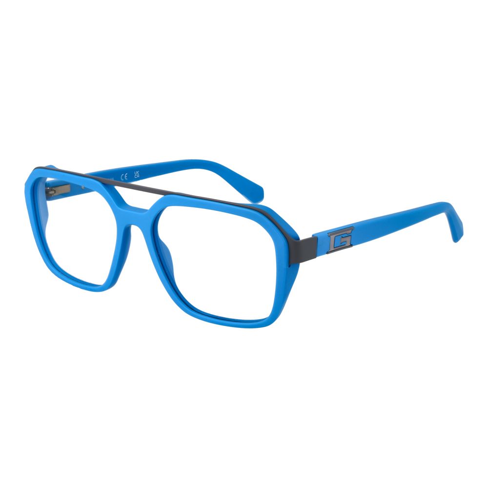 Guess Men’s Optical Glasses – Blue Full-Rim Frame, 55mm