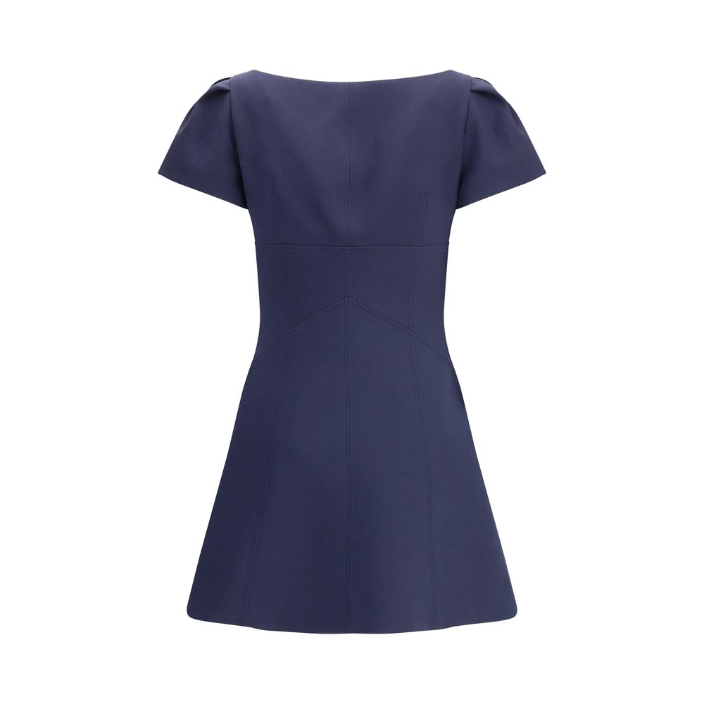 Alexander McQueen Blue Mini Dress