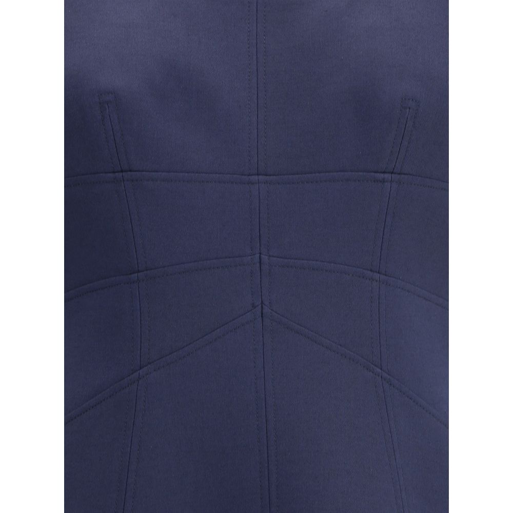 Alexander McQueen Blue Mini Dress