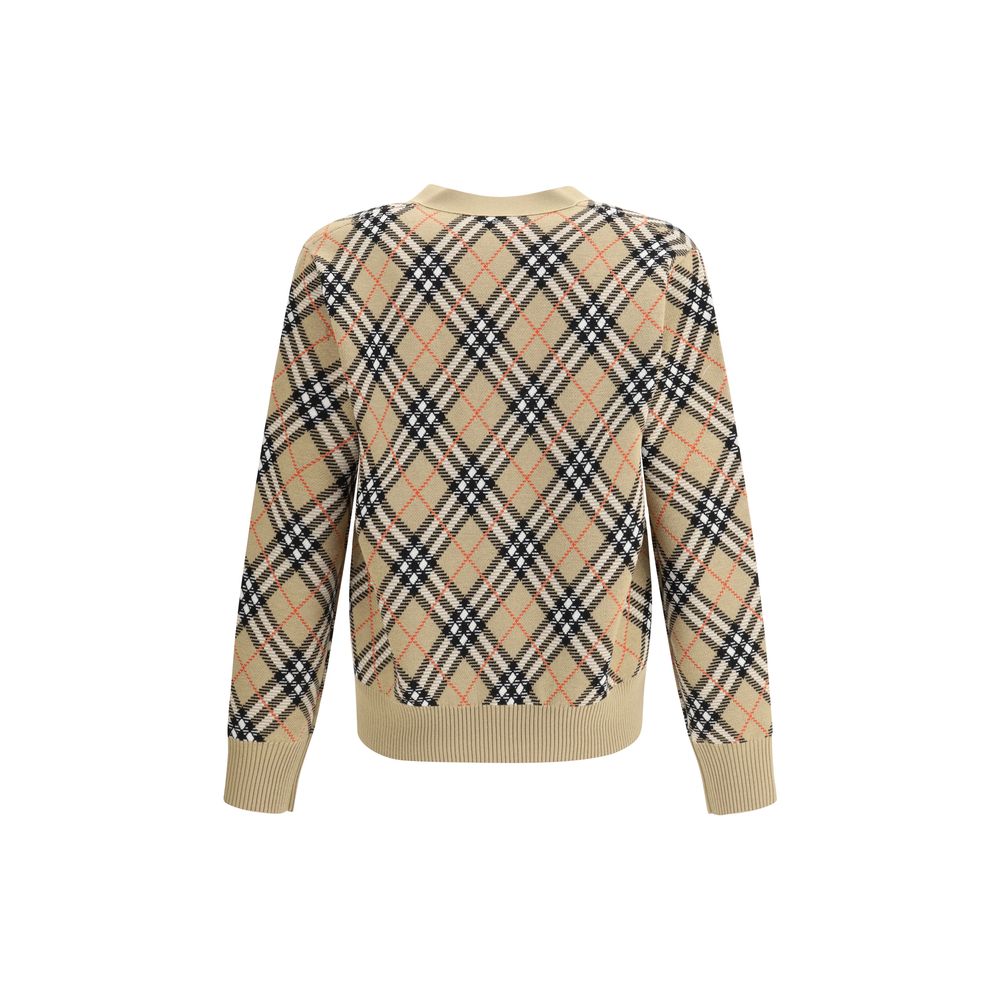 Burberry Archive Check Wool Cardigan