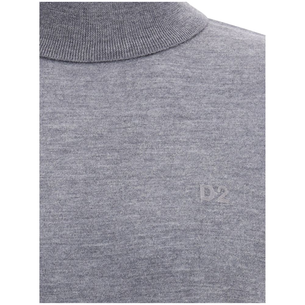 Dsquared2 Virgin Wool Turtleneck Sweater