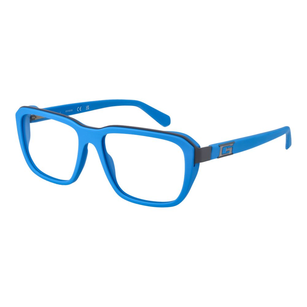 Guess Men’s Optical Glasses – Blue Rectangle Frame, 55mm
