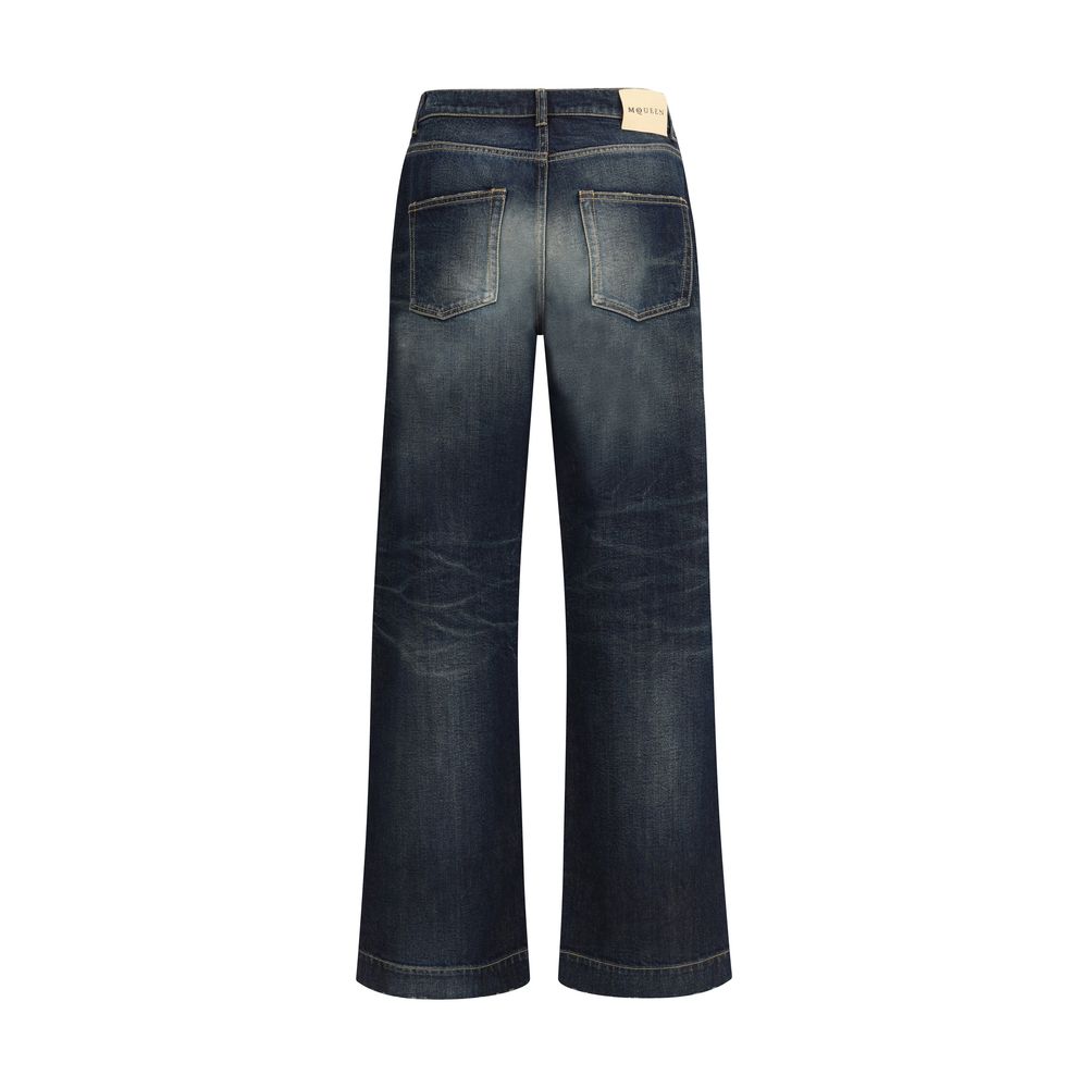 Alexander McQueen Vintage Effect Jeans