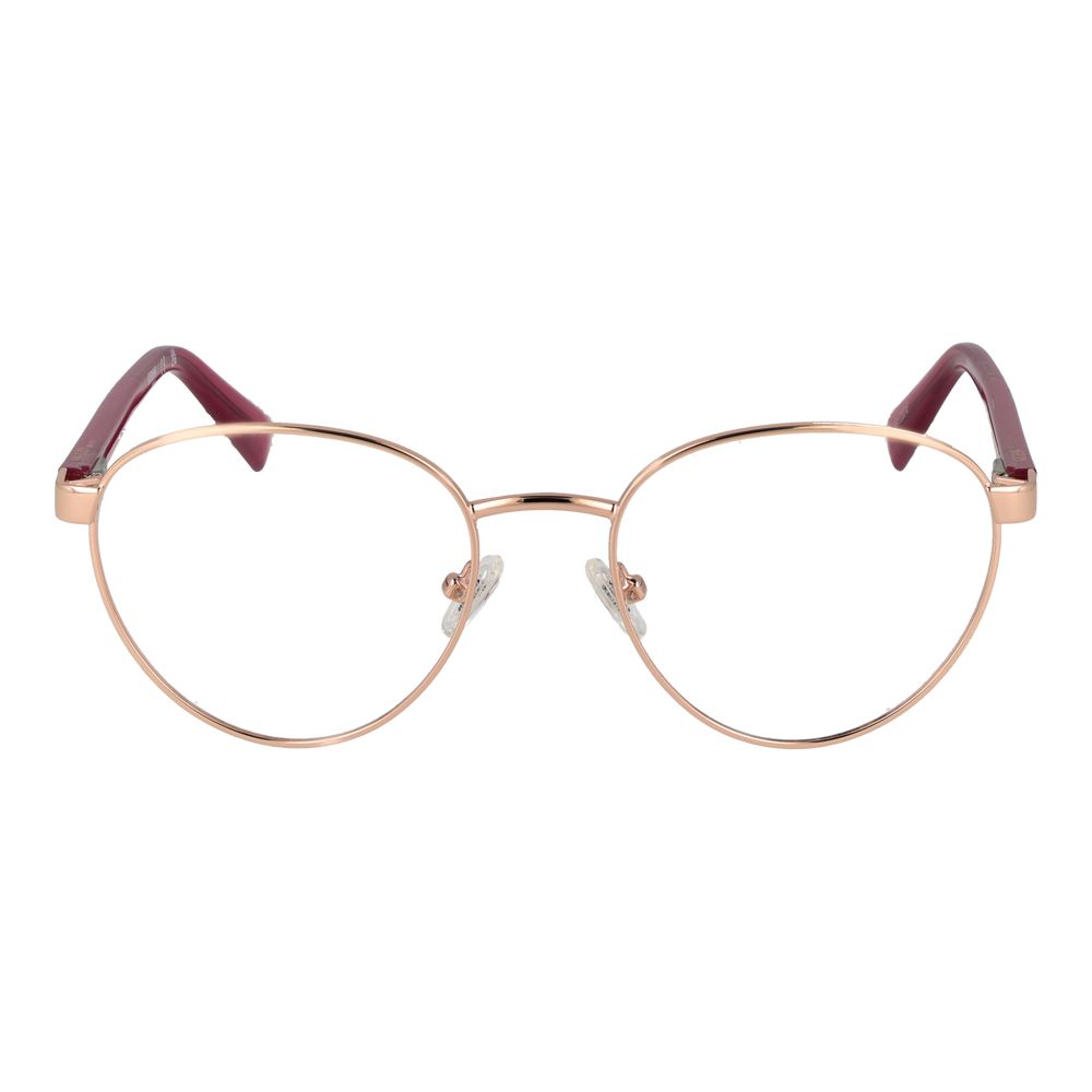 Guess Rose Gold Unisex Optical Glasses – Round Full-Rim Frame