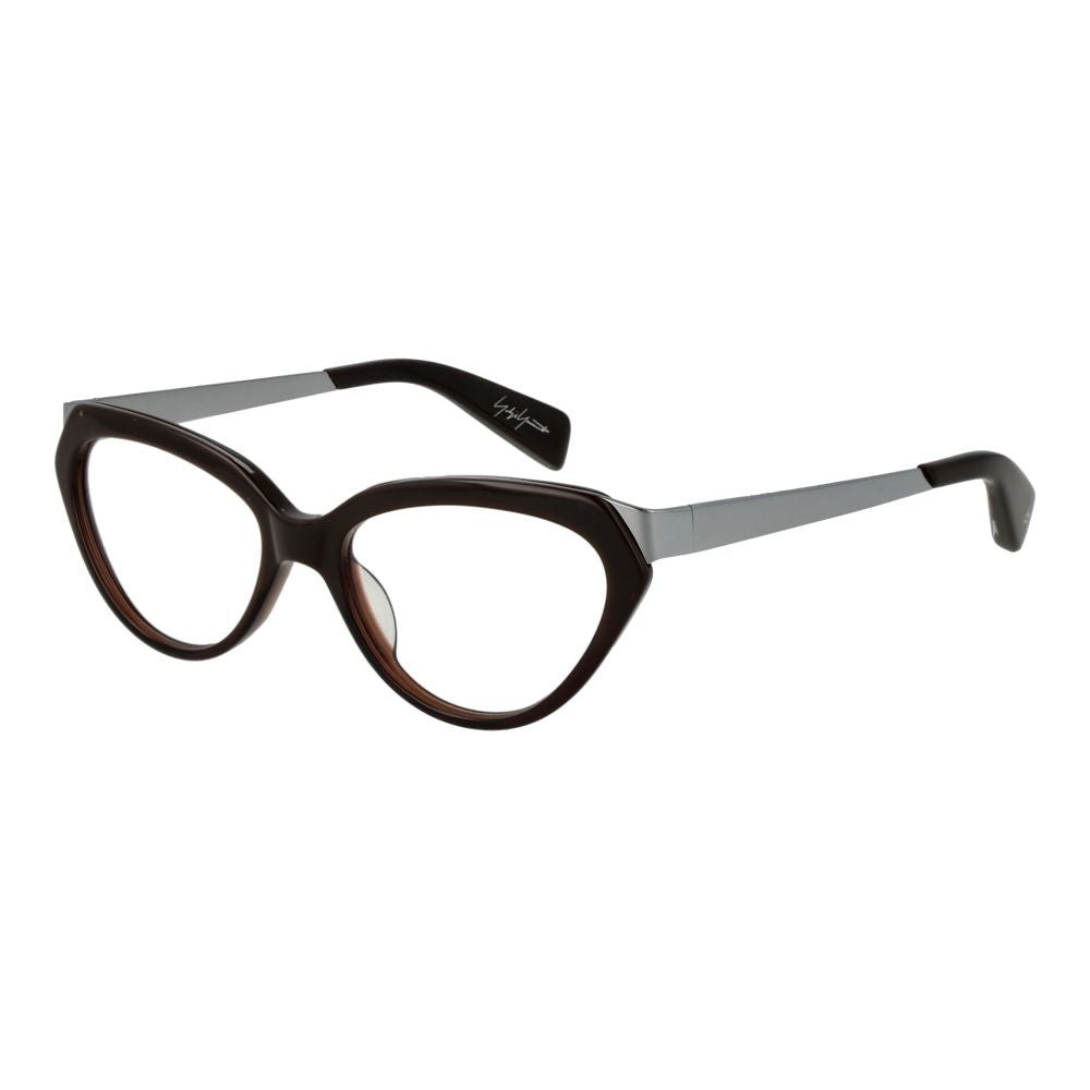 Yohji Yamamoto Unisex Optical Frames – Brown Cat Eye Style