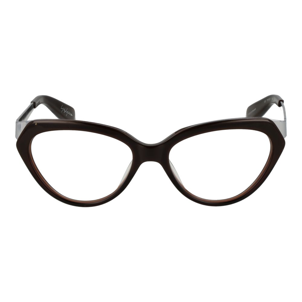 Yohji Yamamoto Unisex Optical Frames – Brown Cat Eye Style