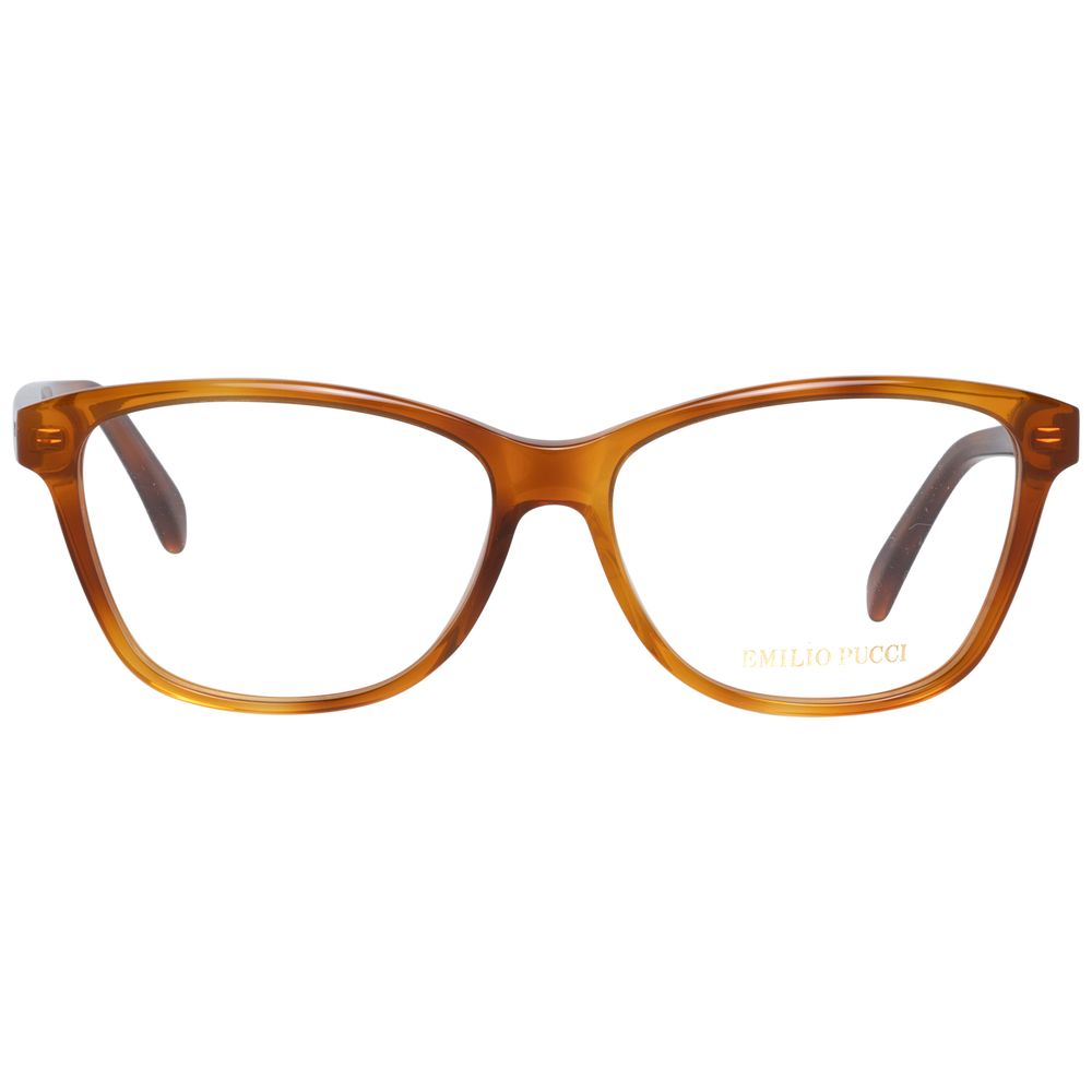 Emilio Pucci Women’s Brown Optical Frames – Stylish Full-Rim