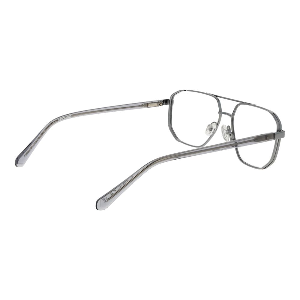 Guess Silver Men’s Optical Frames – Aviator Full-Rim, 55mm