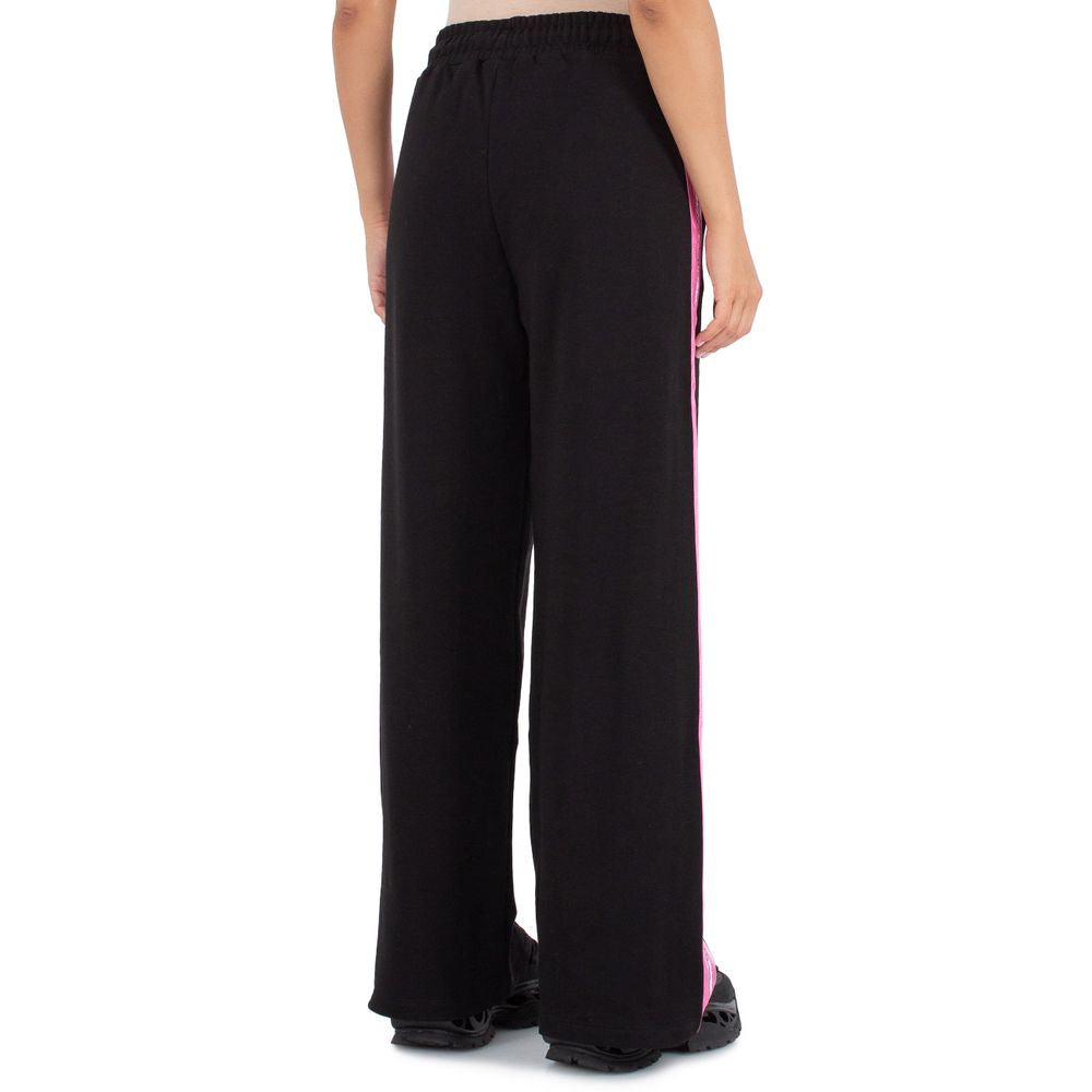 Comme Des Fuckdown Black Cotton Palazzo Tracksuit Bottoms