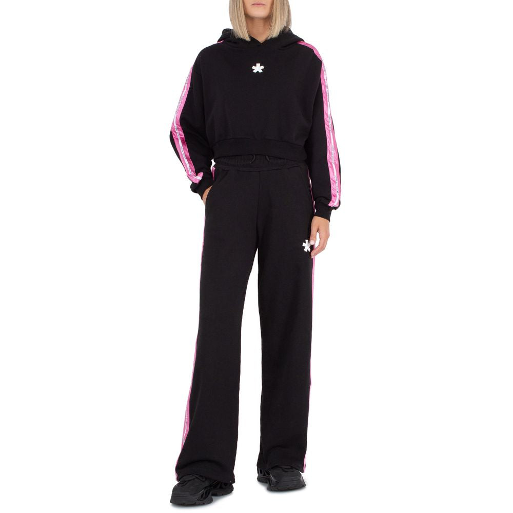 Comme Des Fuckdown Black Cotton Palazzo Tracksuit Bottoms