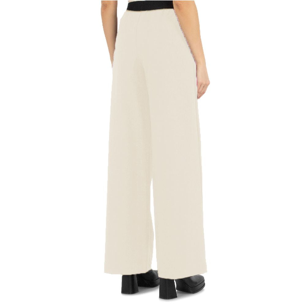 Comme Des Fuckdown Beige Polyester Palazzo Tracksuit Bottoms