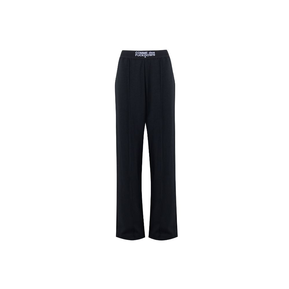 Comme Des Fuckdown Black Wide Leg Joggers