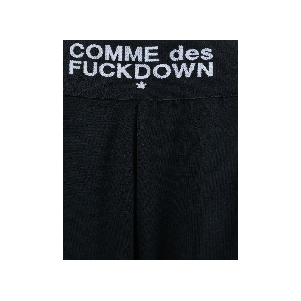 Comme Des Fuckdown Black Wide Leg Joggers