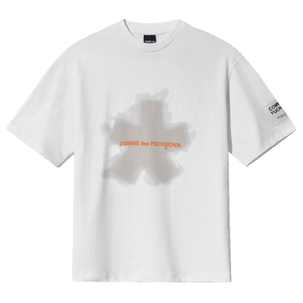 Comme Des Fuckdown White Cotton T-Shirt – Bold & Irreverent Fashion Statement