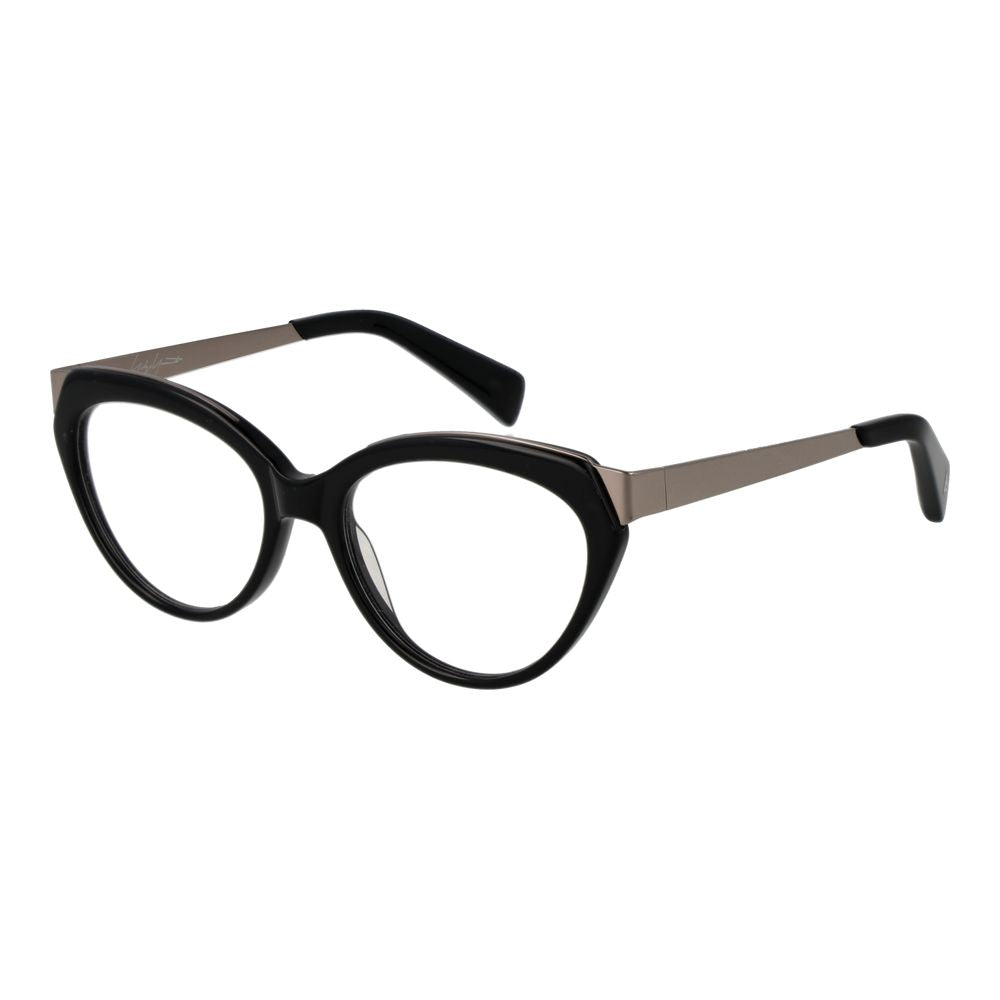 Yohji Yamamoto Black Unisex Optical Frames – Cat Eye Design