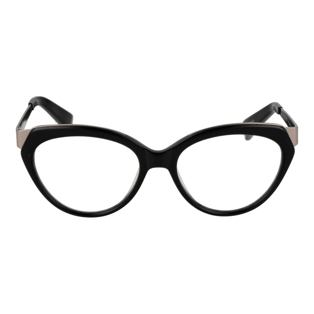 Yohji Yamamoto Black Unisex Optical Frames – Cat Eye Design
