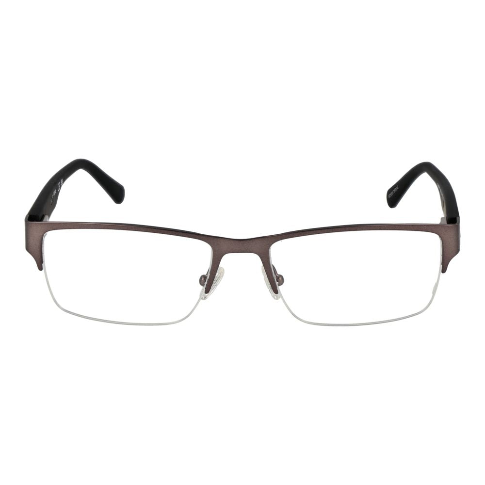 Guess Men’s Optical Glasses – Brown Half-Rim Frame, 56mm