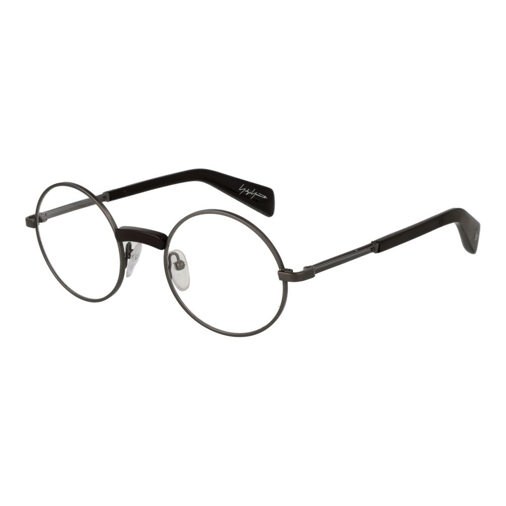 Yohji Yamamoto Men’s Optical Glasses – Grey Round Frame, 48mm