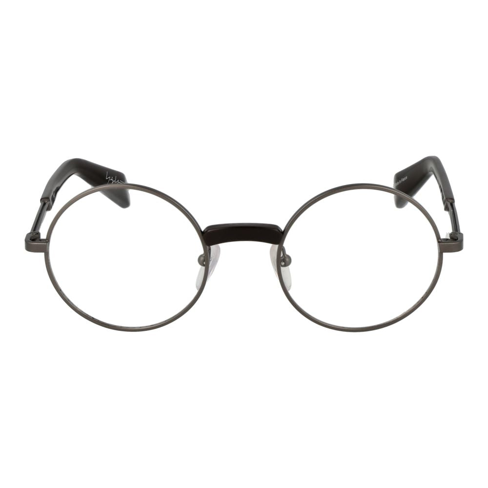 Yohji Yamamoto Men’s Optical Glasses – Grey Round Frame, 48mm
