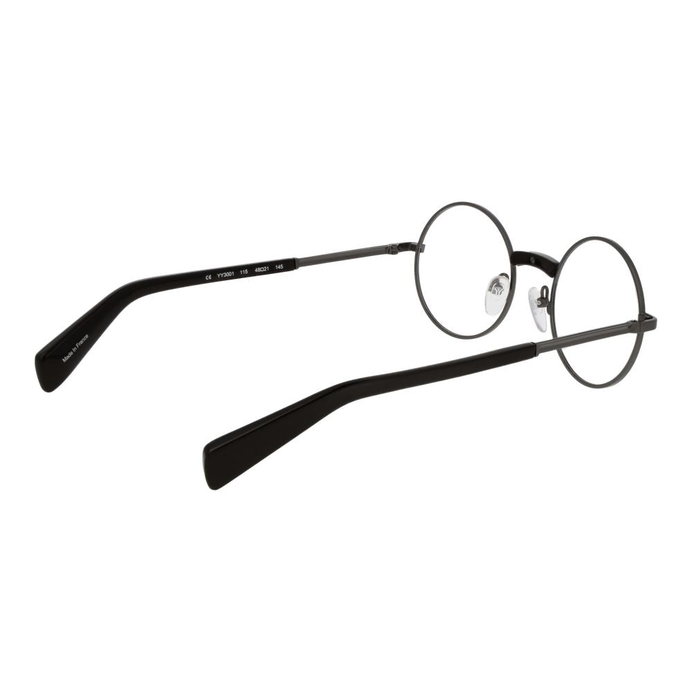 Yohji Yamamoto Men’s Optical Glasses – Grey Round Frame, 48mm