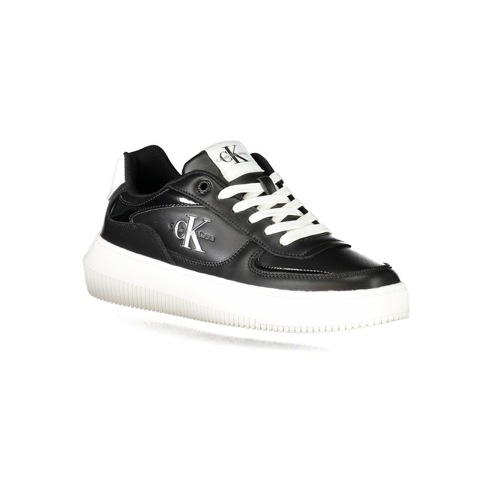 Calvin Klein Black Polyester Sneakers: Effortless Style and Comfort
