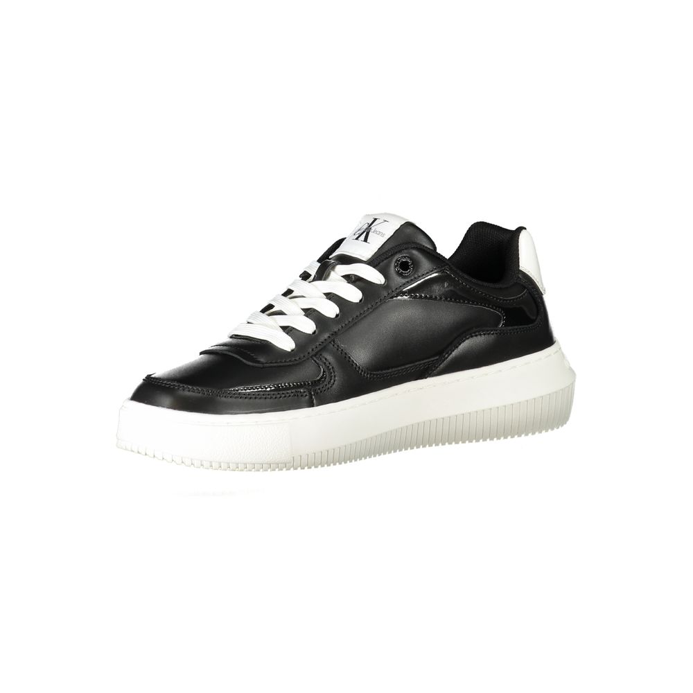 Calvin Klein Black Polyester Sneakers: Effortless Style and Comfort