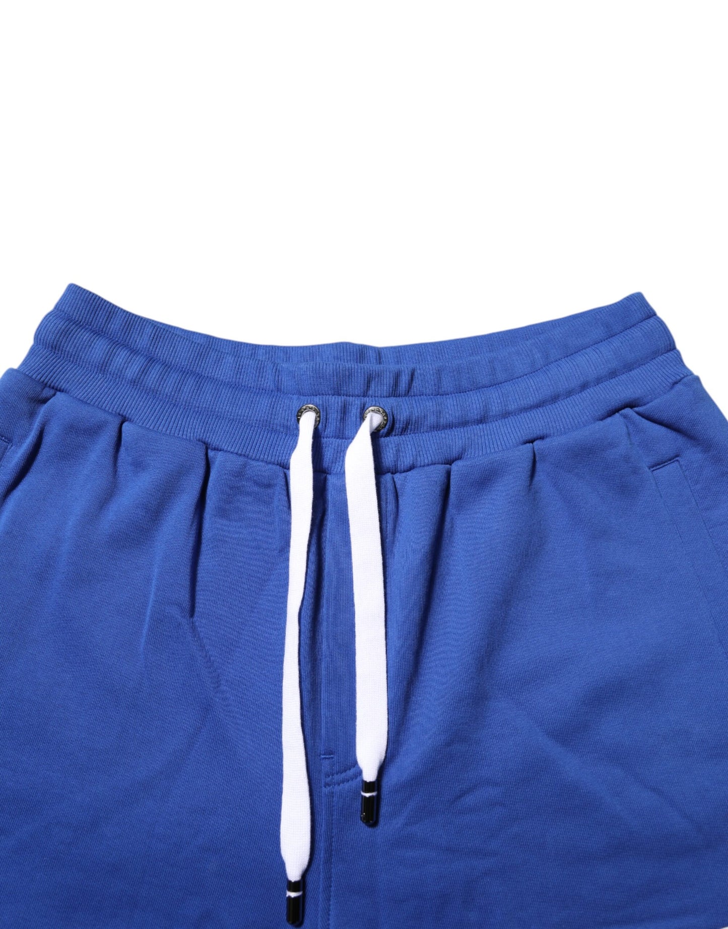 Dolce & Gabbana Blue Logo Cotton Bermuda Sweatshorts