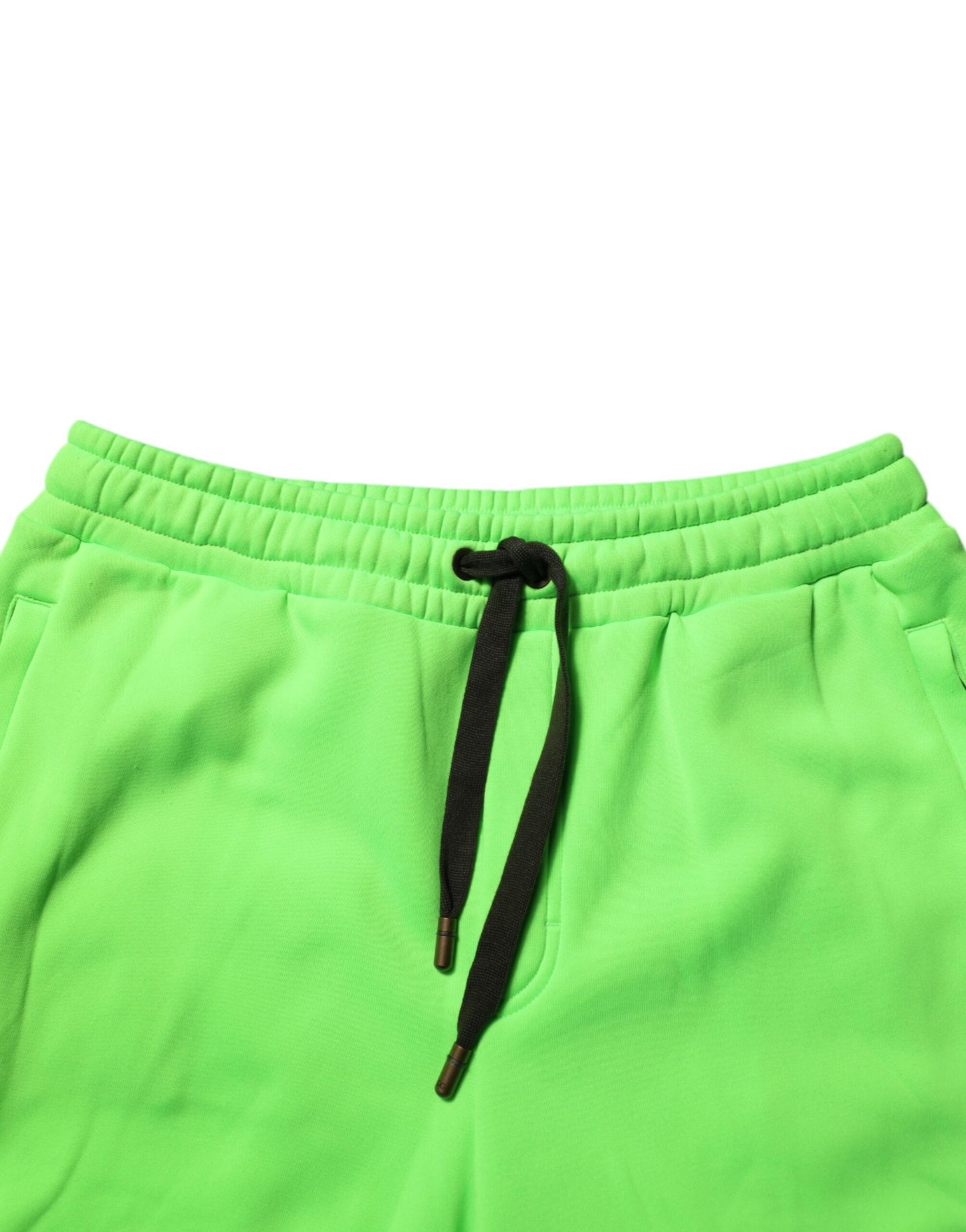 Dolce & Gabbana Green Patchwork Cargo Bermuda Shorts for Men