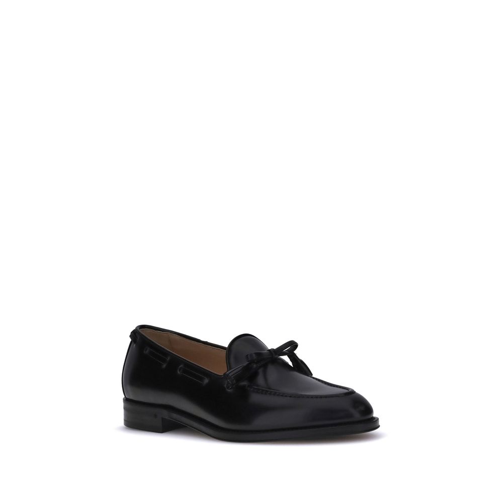 Valentino Garavani Bowshire Loafers - Timeless Elegance in Polished Calfskin