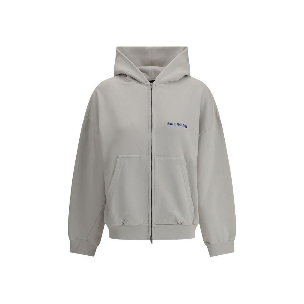 Balenciaga Logo Zip-Up Hoodie for Women