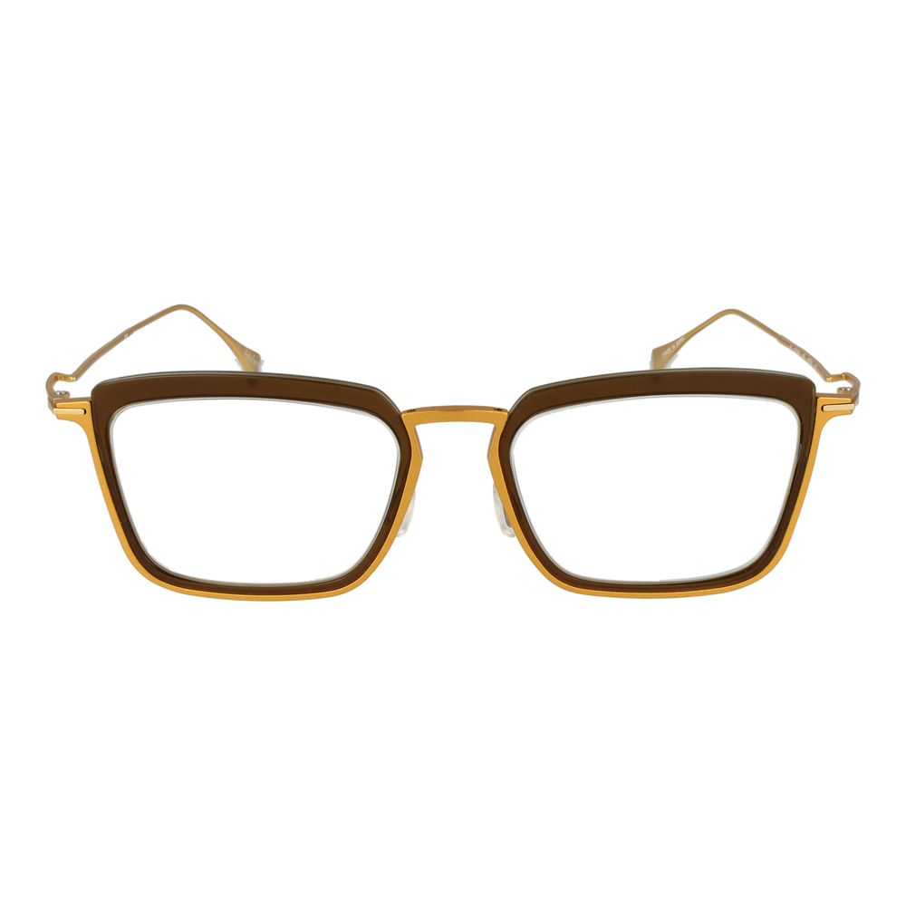 Yohji Yamamoto Women’s Gold Optical Frames – Rectangle Design
