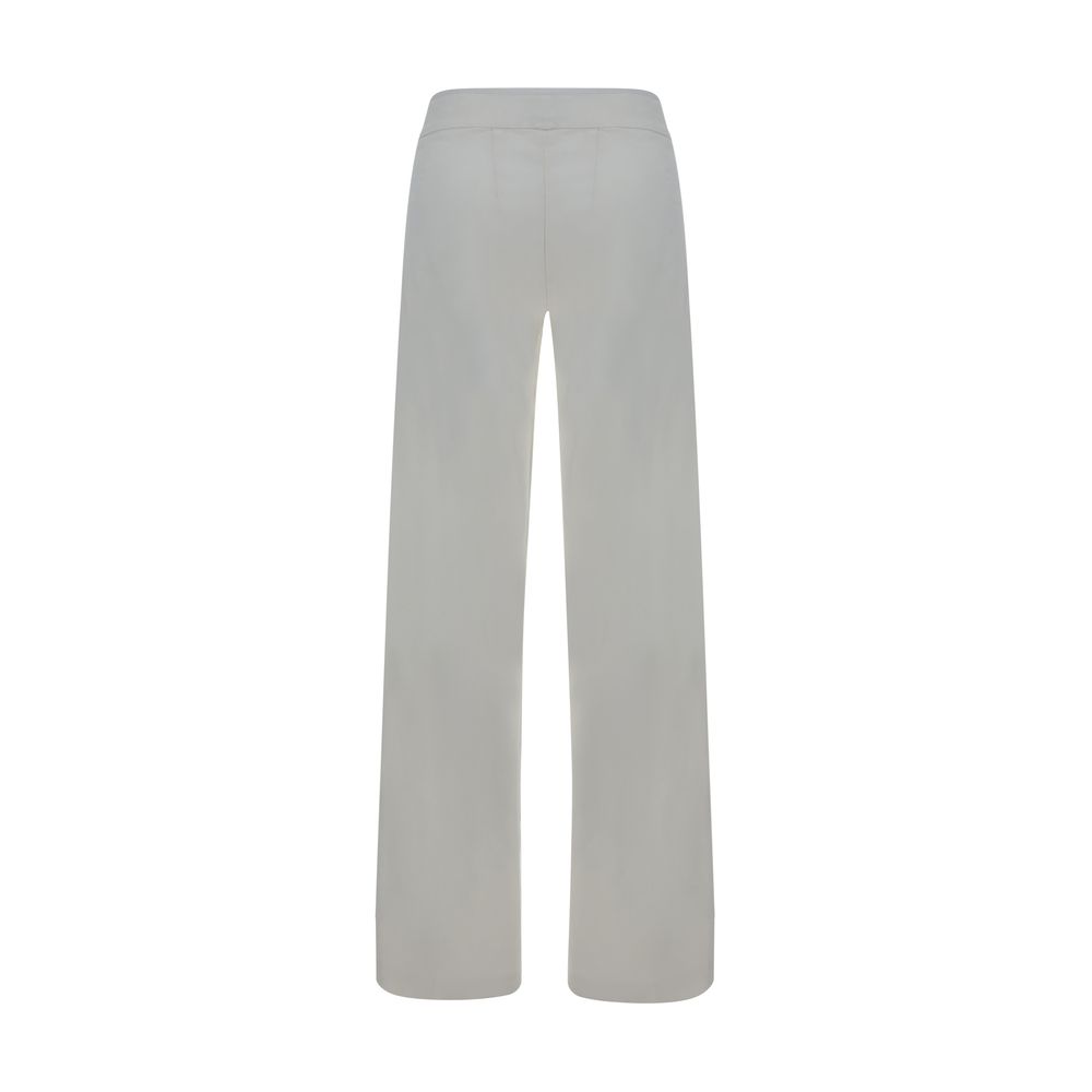Avenue Montaigne Linen Pants in Monochrome Pattern