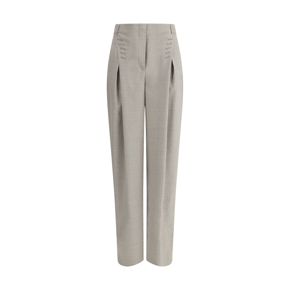 Fendi Pied-de-poule Wool Pants