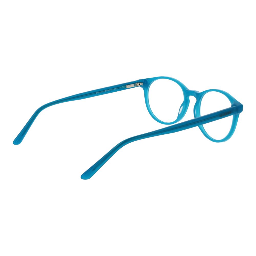 Guess Turquoise Unisex Optical Frames – Round Full-Rim, 49mm