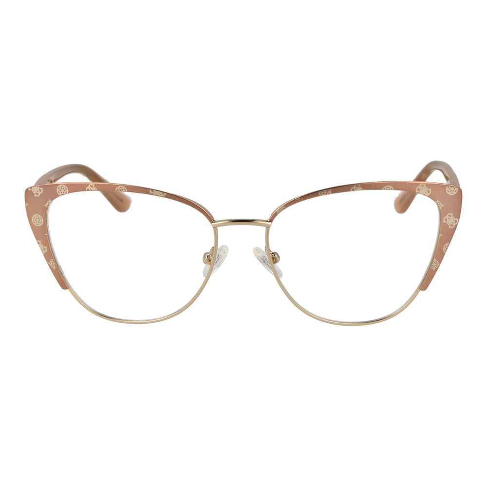 Guess Women's Optical Glasses – Beige Cat Eye Frame, 55mm