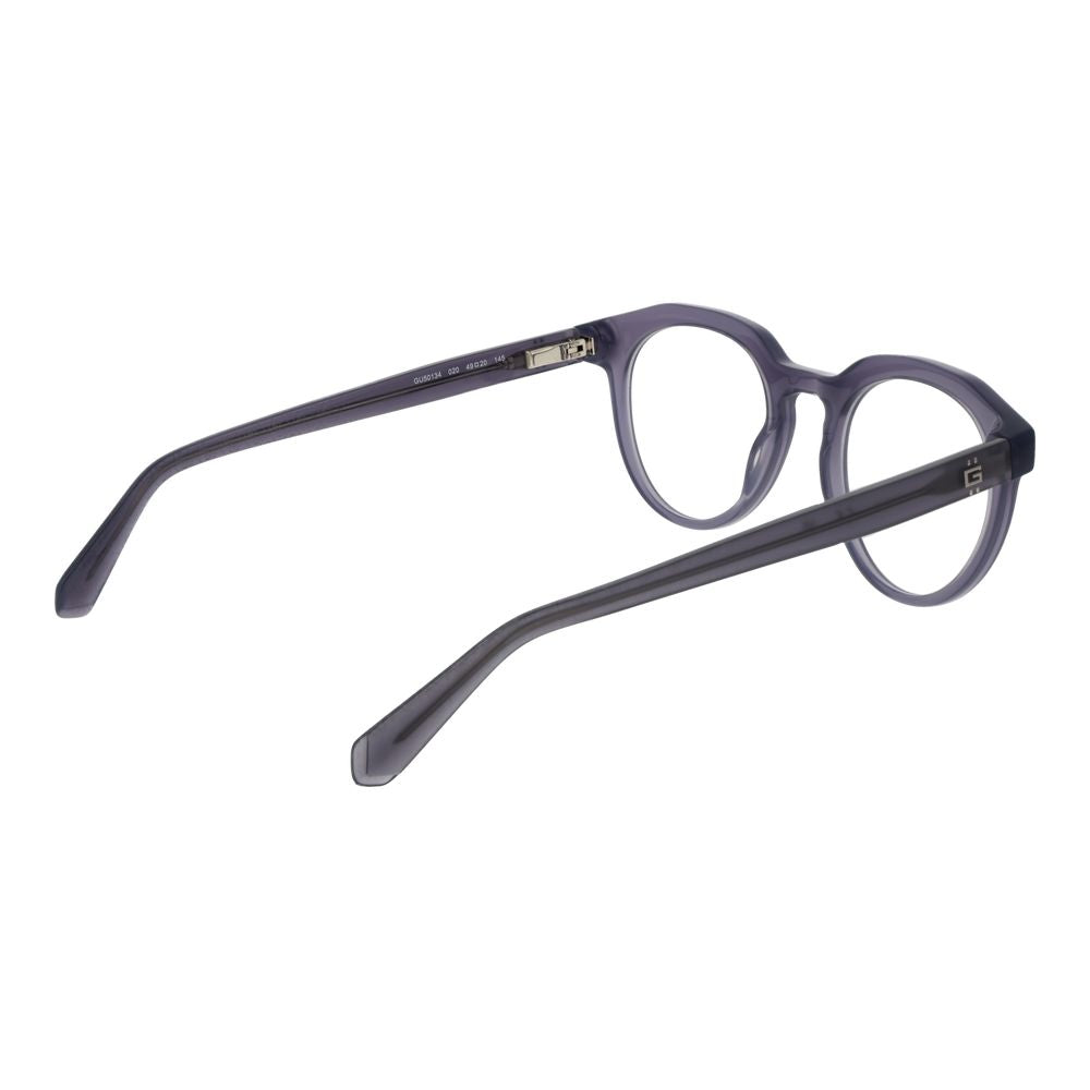 Guess Men's Optical Frames – Grey Round Full-Rim, 49mm