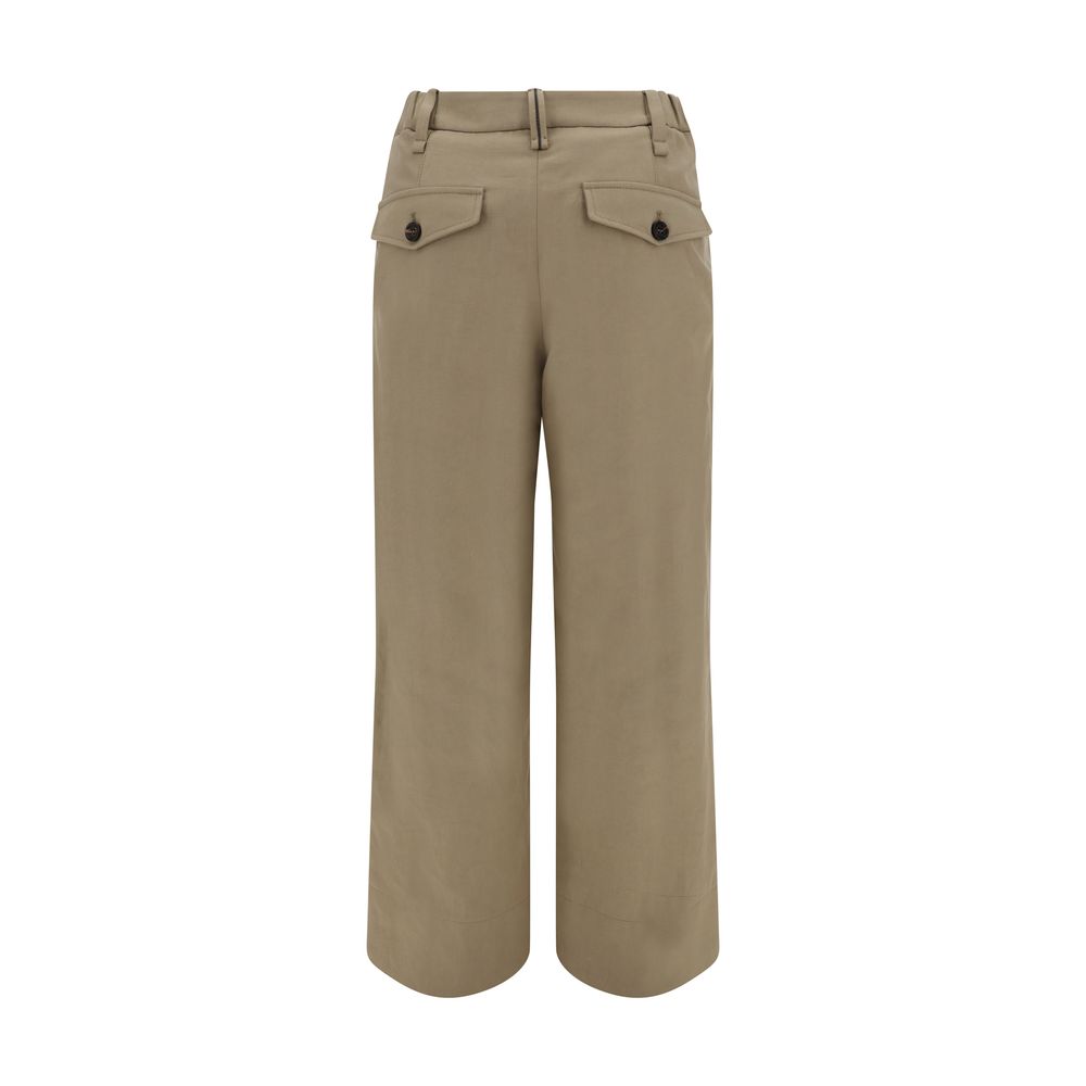 Brunello Cucinelli Cotton Pants - Elegant Relaxed Fit