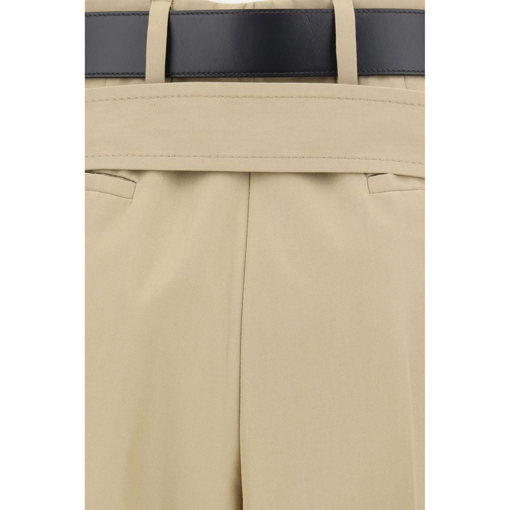 Prada Cotton Front Closure Pants