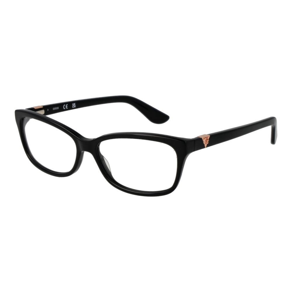 Guess Women’s Optical Frames – Black Rectangle Full-Rim, 53mm