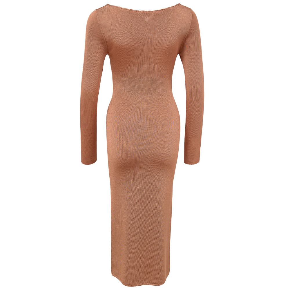 Tom Ford Orange Viscose Long Dress: A Statement of Modern Glamour
