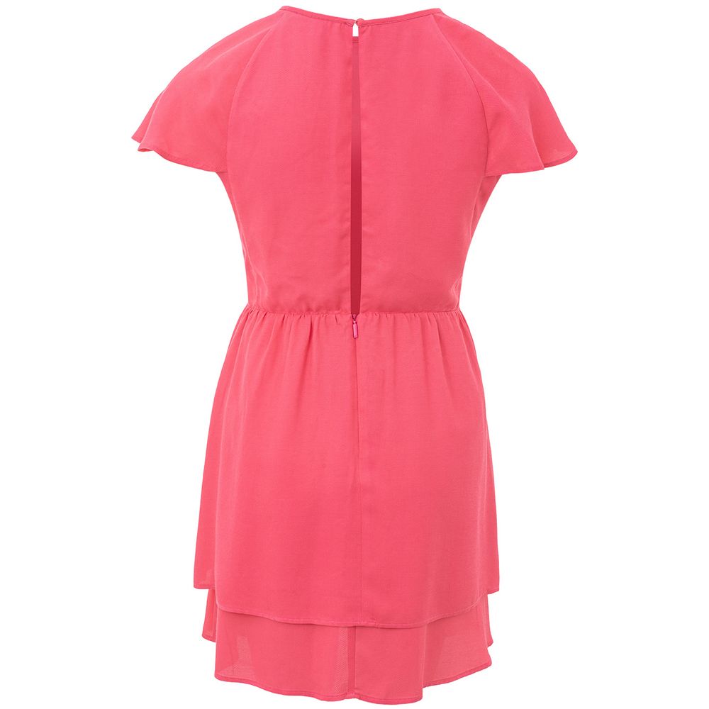 Armani Exchange Fuchsia Viscose Short Dress