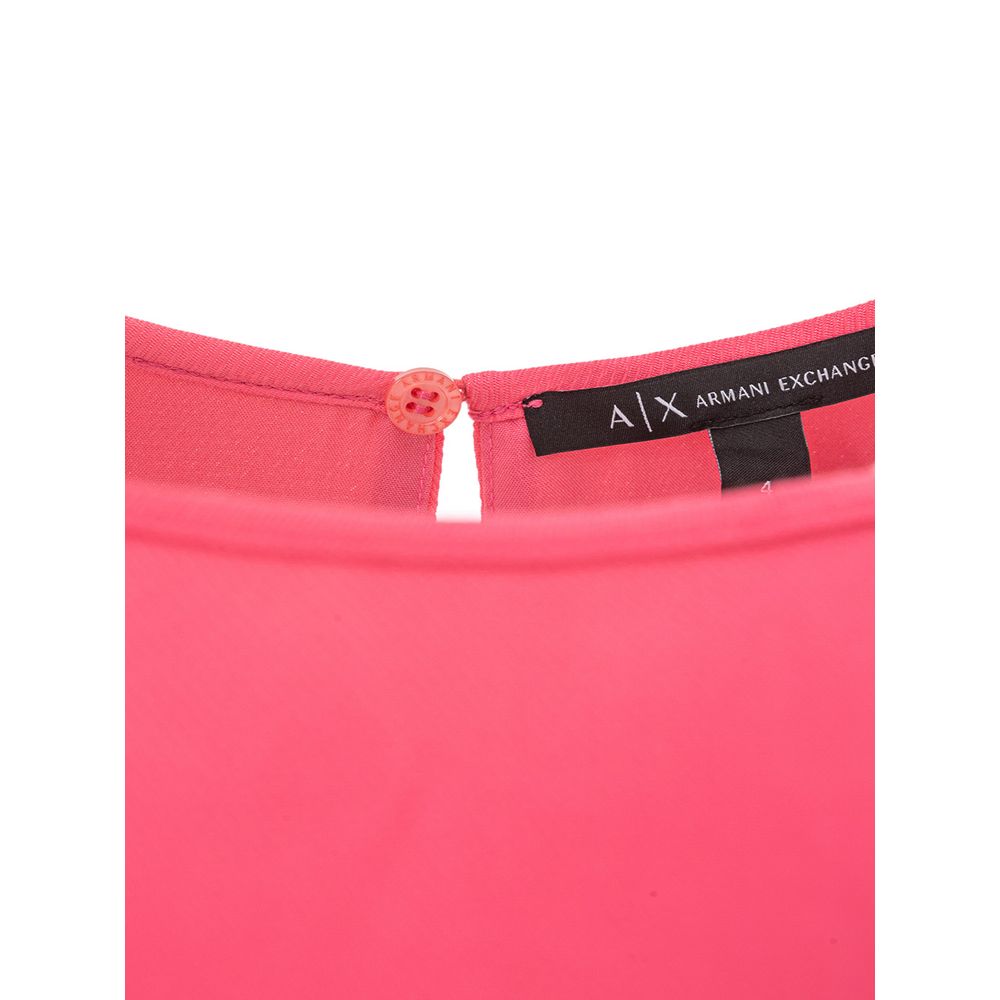 Armani Exchange Fuchsia Viscose Short Dress
