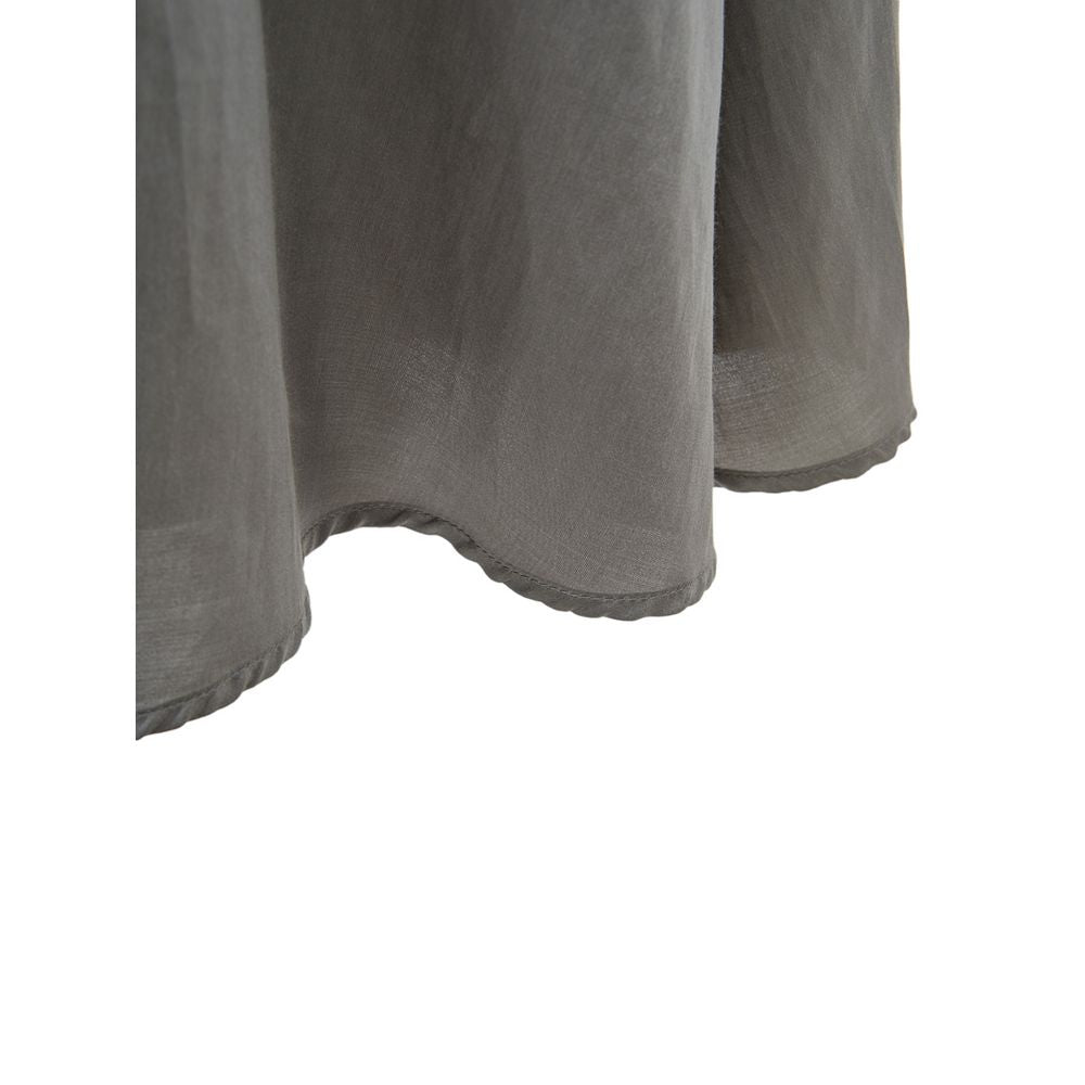 Lardini Gray Silk Long Jumpsuit Dress