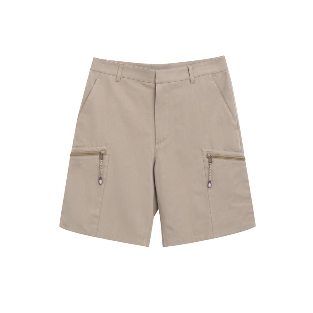 Dior Beige Cotton Cargo Bermuda Shorts