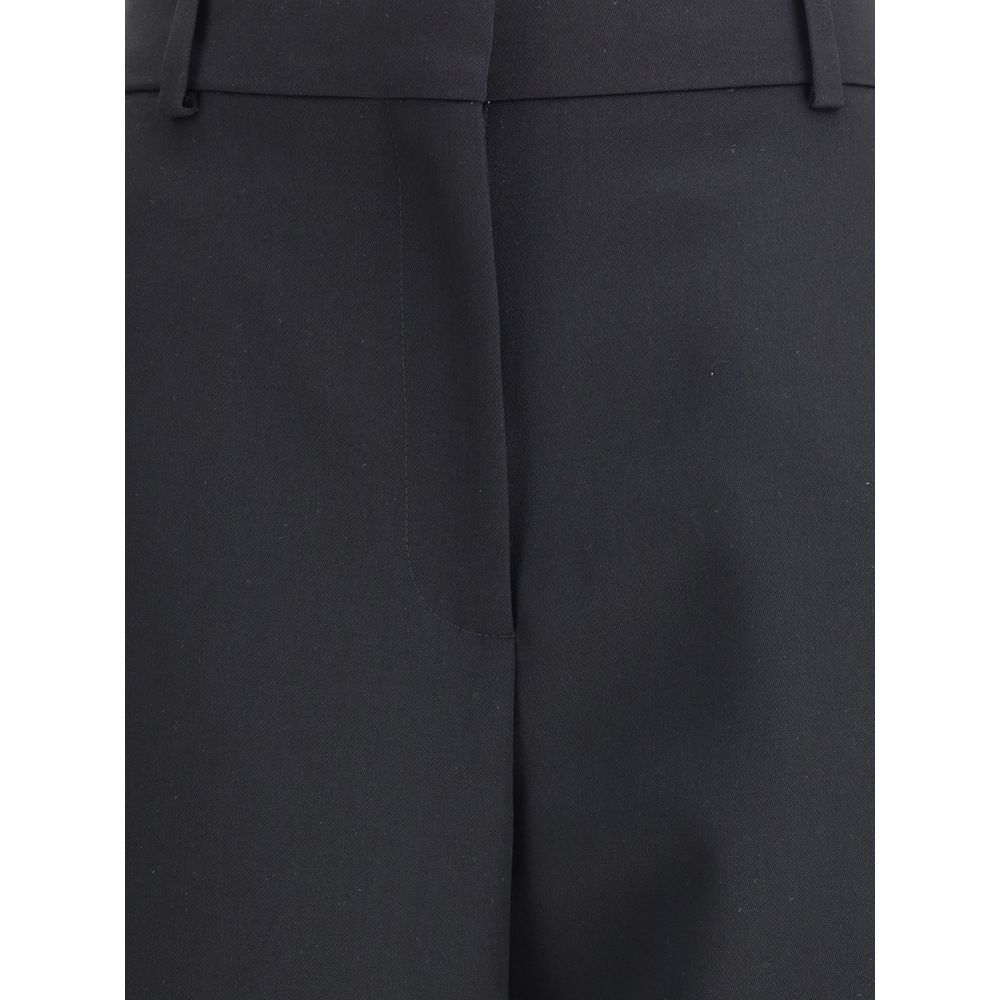 Givenchy Grain de Poudre Wool Tailored Pants - Black - IT38 | S