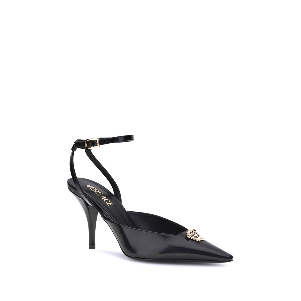 Versace Medusa Décolleté Slingback Heels