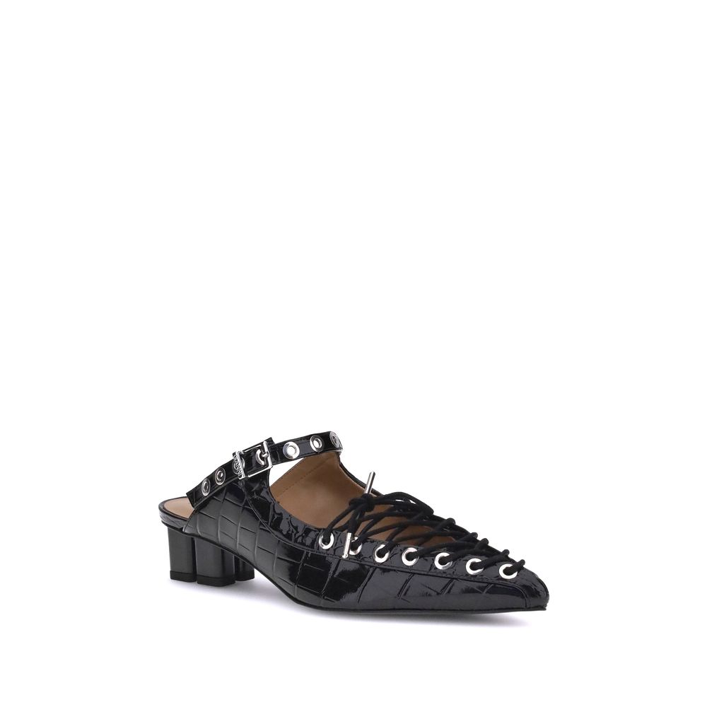 Ganni Oleatex Laced Mules